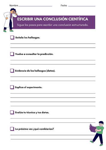 Ficha de conclusiones con método científico-1