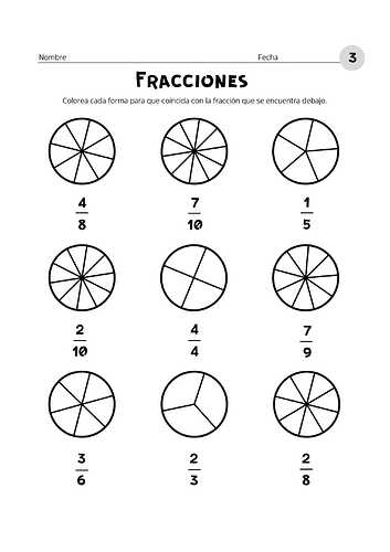 Fichas de fracciones para colorear-3