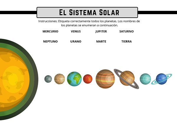 Dibujos del Sistema Solar para Niños-1