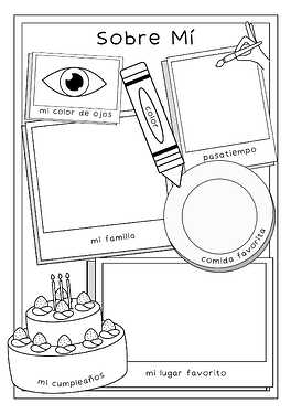 Todo Sobre Mi Hoja de Actividades Blanco y Negro-1